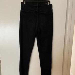 Charlie Skinny high rise black denim jeans